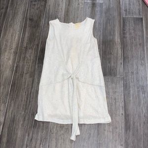short cream white formal dress